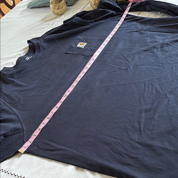Carhart Long Sleeve Navy Pocket Tee in 3XLT - Picture 7 of 7